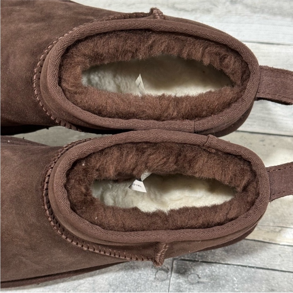 UGG ULTRA MINI SUEDE SHEARLING LINED BOOTS - BURNT CEDAR - SZ - 9 .US - Picture 5 of 14
